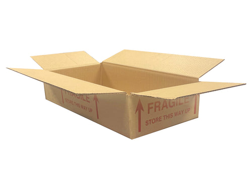 New Printed Strong Single Wall Box - 403mm x 210mm x 87mm