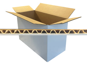 white boxes with strong single wall corrugation
