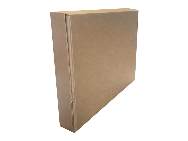 side view of postal box with flaps to close