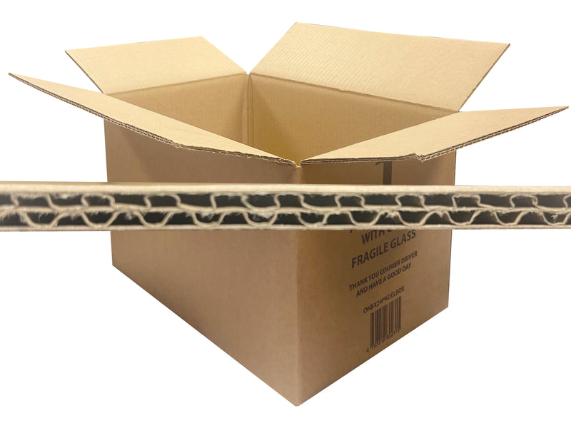 New Printed Strong Double Wall Box - 385mm x 260mm x 245mm