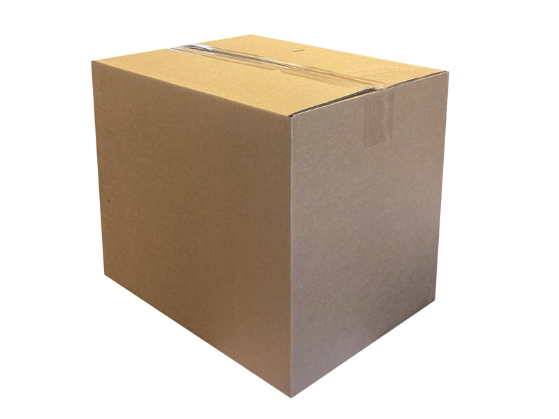 plain box with brown outer and inner 
