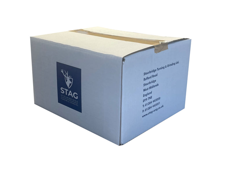 small to medium sized cardboard box for posting products