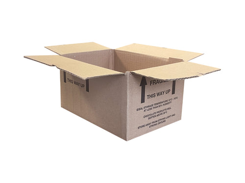 New Plain Single Wall Box - 200mm x 140mm x 107mm