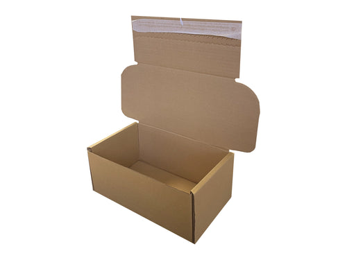New Plain Strong Single Wall Box - 256mm x 159mm x 110mm