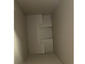 crash lock base on a cardboard box as shown from above