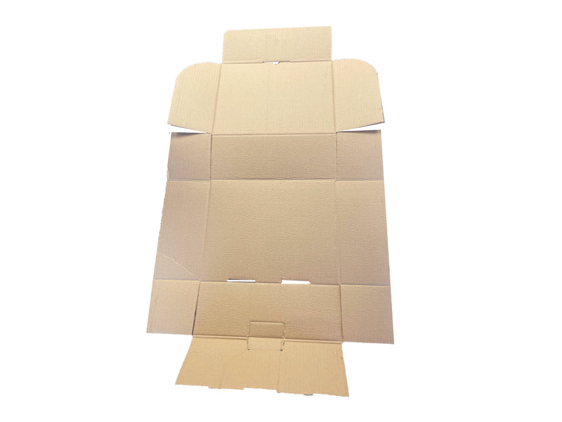 flat view of diecut postal box