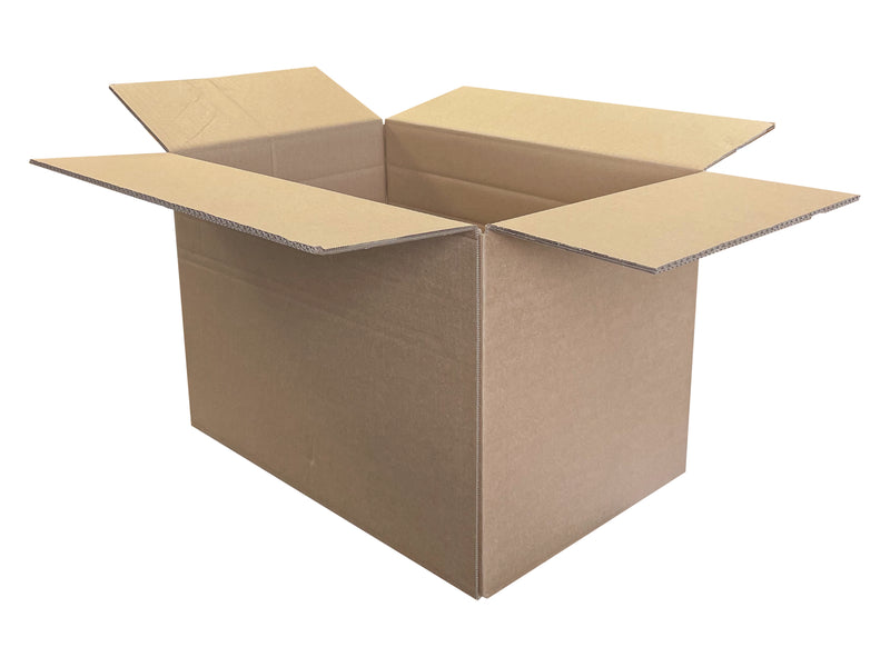 redundant cardboard boxes with creases