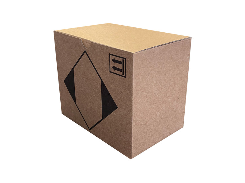 New Printed Strong Single Wall Box - 190mm x 128mm x 158mm