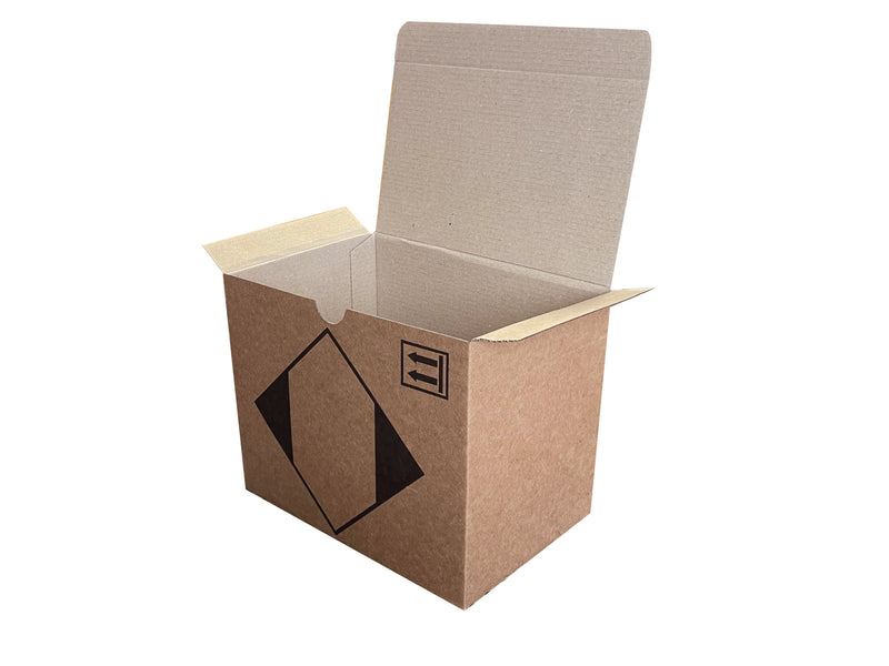 New Printed Strong Single Wall Box - 190mm x 128mm x 158mm