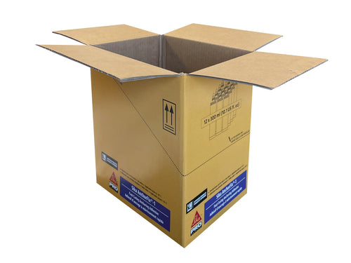 New Printed Strong Double Wall Box - 234mm x 182mm x 273mm