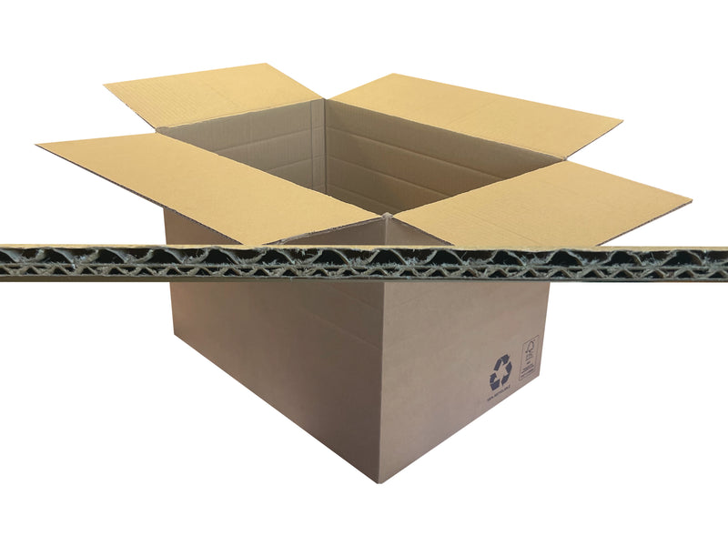 close up of strong corrugation for packing heavy products