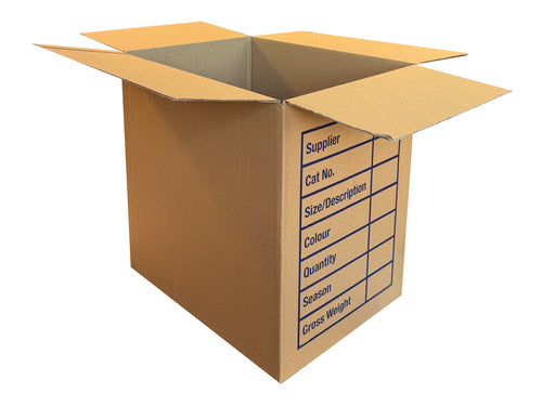 New Printed Strong Single Wall Box - 390mm x 290mm x 390mm