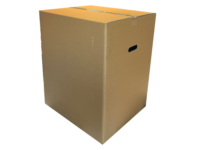 A large double wall carton with handholes for easy carrying. 