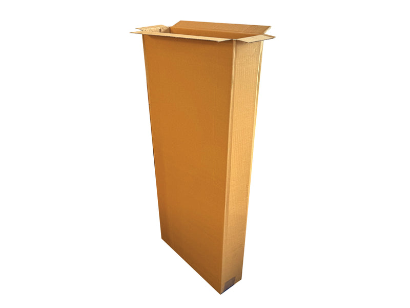 A tall, wide box measuring over 1.4 metres tall. 