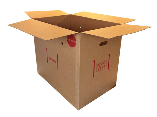 New Printed Strong Single Wall Box - 655mm x 430mm x 587mm