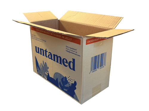 Used Printed Strong Single Wall Box - 280mm x 147mm x 223mm