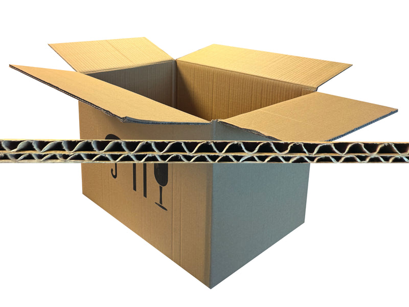 New Printed Strong Double Wall Box - 495mm x 330mm x 335mm