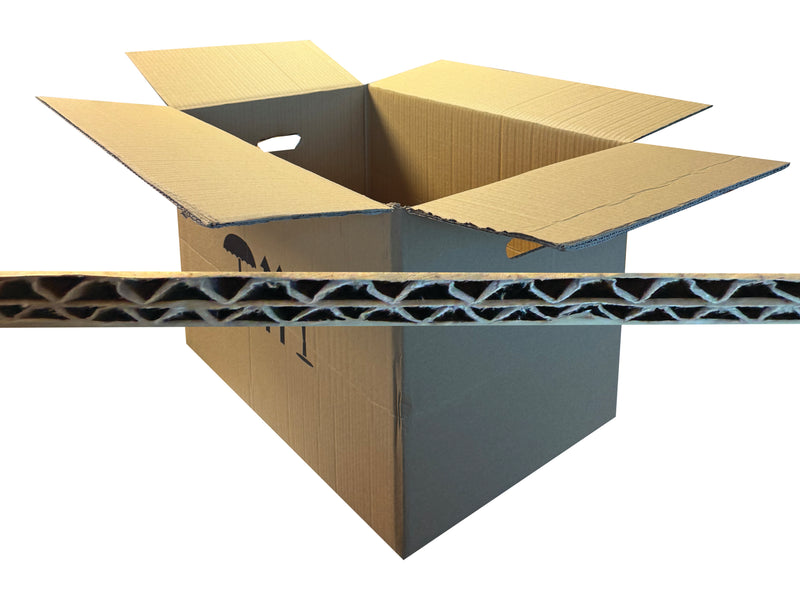 Open box with an image of the board profile. 