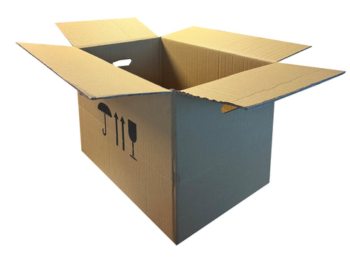 New Printed Strong Double Wall Box - 584mm x 380mm x 385mm