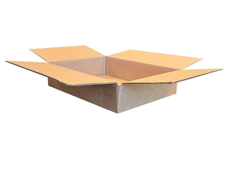 A shallow cardboard box measuring 220mm x 170mm x 45mm