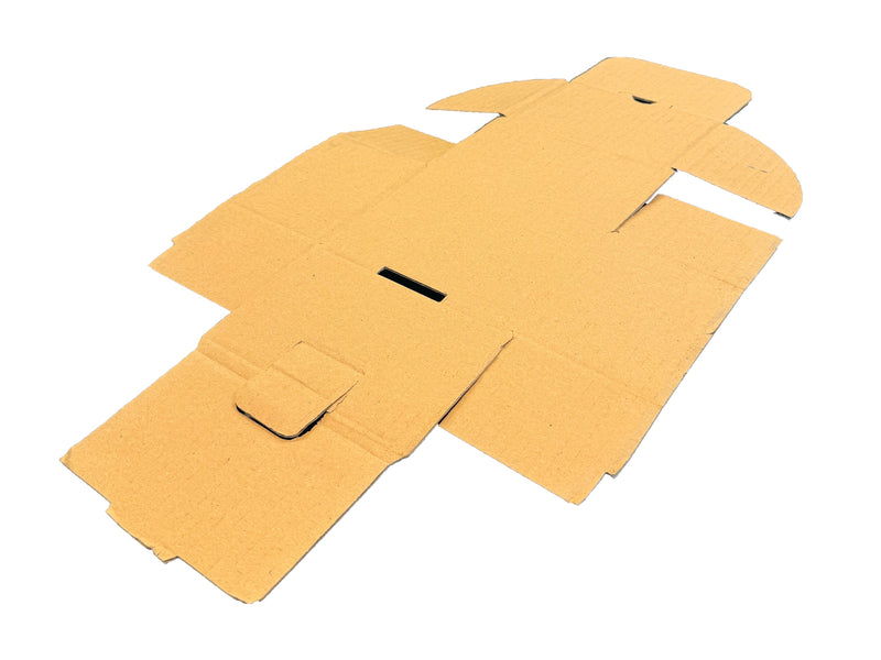 Box pre-assembled measuring 107mm x 78mm x 70mm