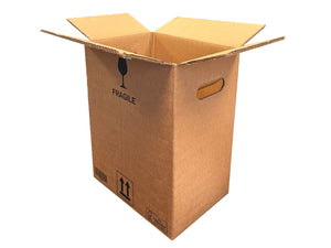 A Box measuring 280mm x 187mm x 335mm with Fragile packing marks