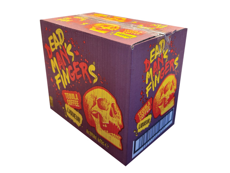 Heavily branded box, closed with clear tape, sold for reuse