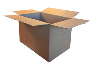 A strong single wall box, with a plain exterior