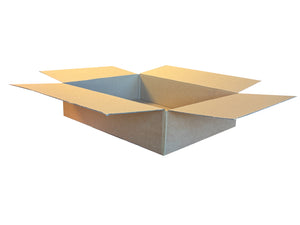 A medium sized, shallow box measuring 490mm x 375mm x 110mm