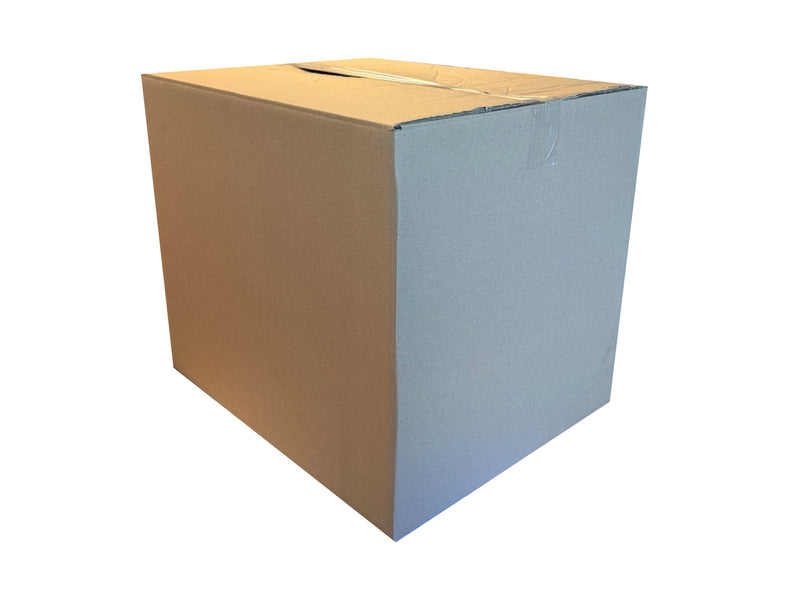 A closed, double wall removals box measuring 470mm x 384mm x 417mm