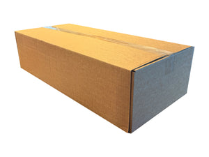 Closed box measuring 640mm x 282mm x 155mm