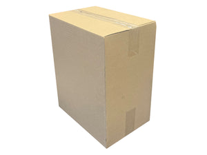 Plain new cardboard box on a white background