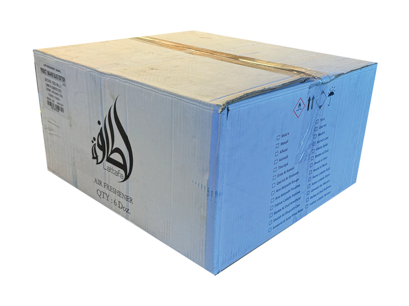 White Box with Lattafa brand logo on a white background