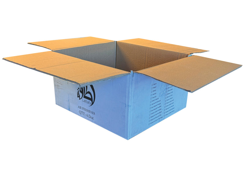 White, printed, strong box measuring 510mm x 453mm x 265mm