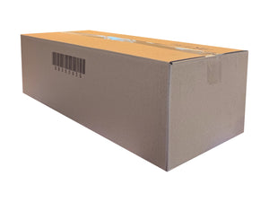 Barcoded box, printed in black ink