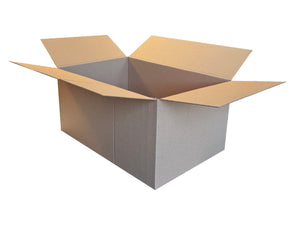 A plain good quality packing box with dimensions of 452mm x 298mm x 213mm