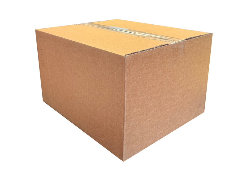 A closed box, measuring 340mm x 280mm x 197mm