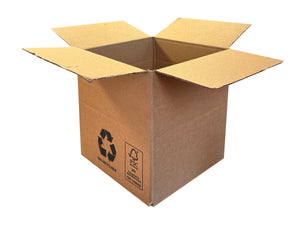 A printed, 7 inch cubed box