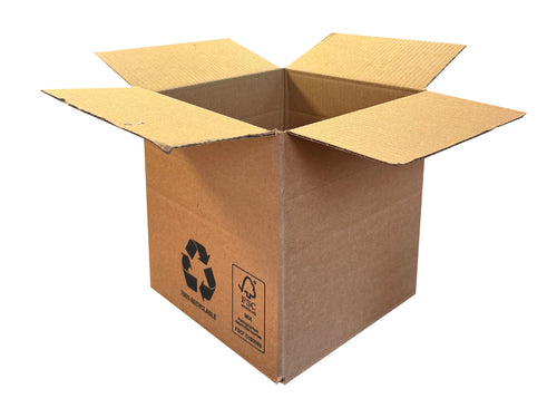 New Printed Strong Single Wall Box - 178mm x 178mm x 178mm