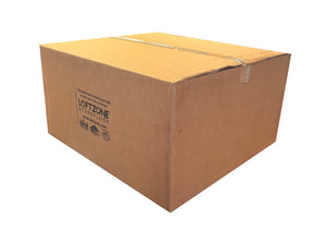 Brown cardboard box with 'LOFTZONE' branding on a white background