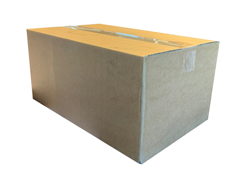 A brand new box, sealed with clear tape, measuring 380mm x 240mm x 180mm