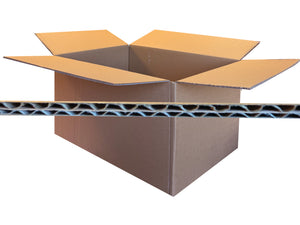 Box with image of the board flute profile used in production