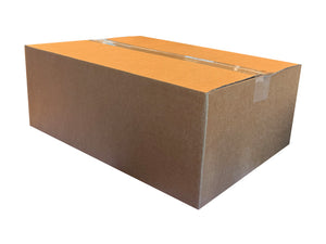 A 405mm x 302mm x 151mm box, sealed shut. 