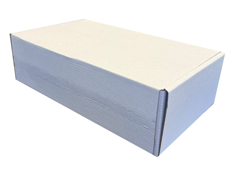 White postal box, on a white background