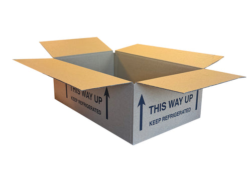 New Printed Strong Single Wall Box - 386mm x 246mm x 129mm