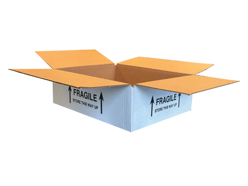 New Printed Strong Single Wall Box - 334mm x 270mm x 97mm