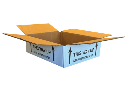 New Printed Strong Single Wall Box - 334mm x 270mm x 97mm