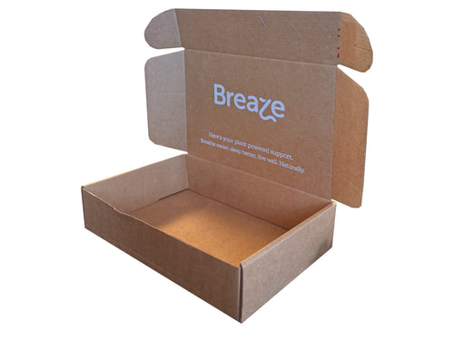New Printed Single Wall Box - 226mm x 161mm x 55mm