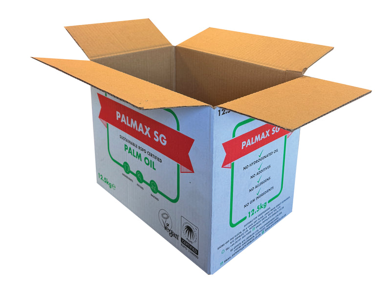 White box, printed with Palmax branding