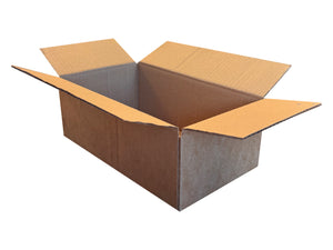Plain Cardboard box, measuring 255mm x 152mm x 90mm